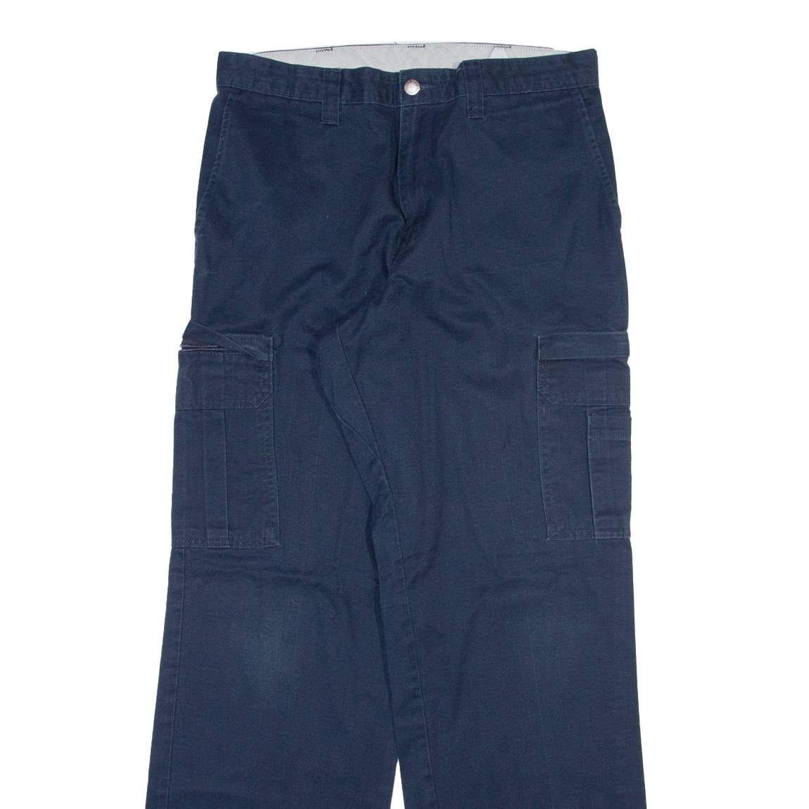 DICKIES Cargo Mens Trousers Blue Regular Straight W33 L33
