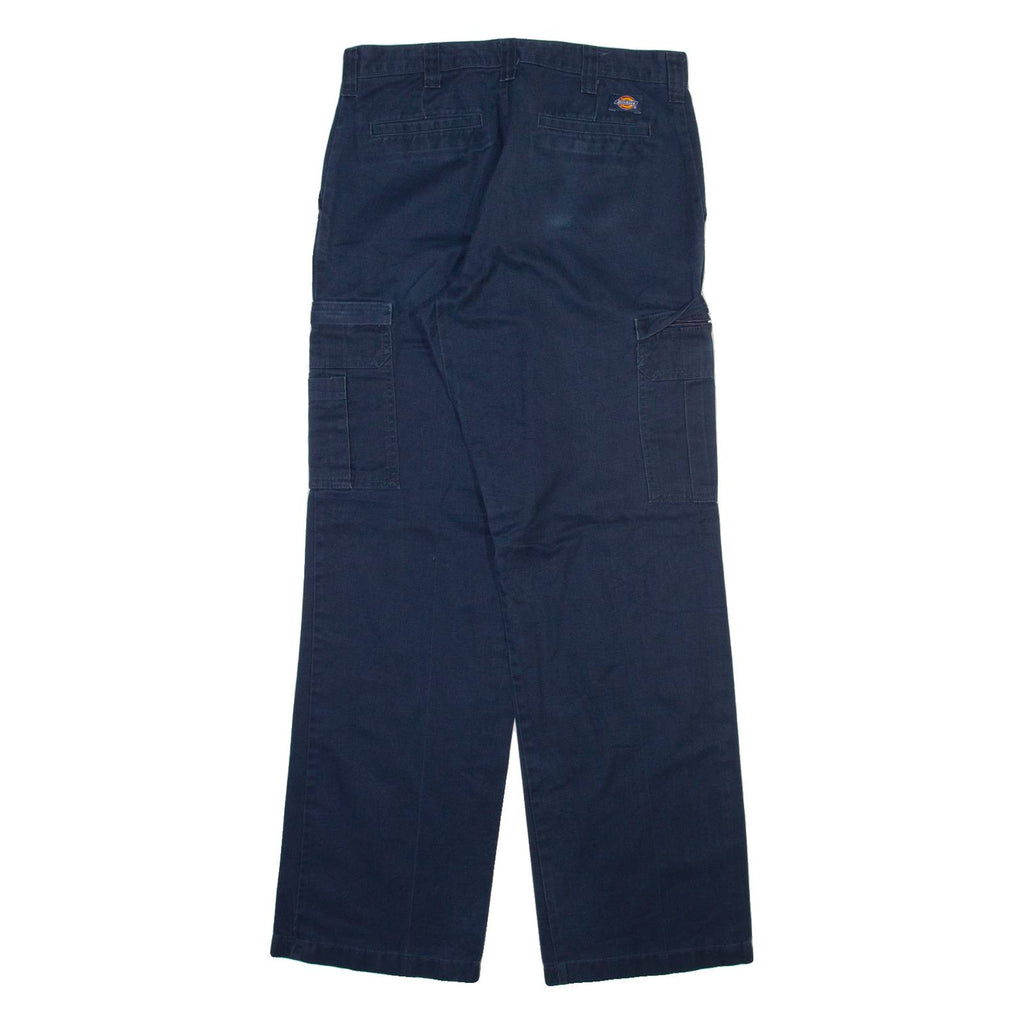 DICKIES Cargo Mens Trousers Blue Regular Straight W33 L33