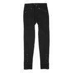 MARC JACOBS Womens Black Slim Skinny Polyester Blend Trousers W25 L30 Zip Pocket