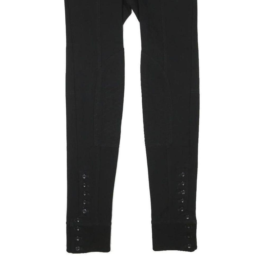 MARC JACOBS Womens Black Slim Skinny Polyester Blend Trousers W25 L30 Zip Pocket