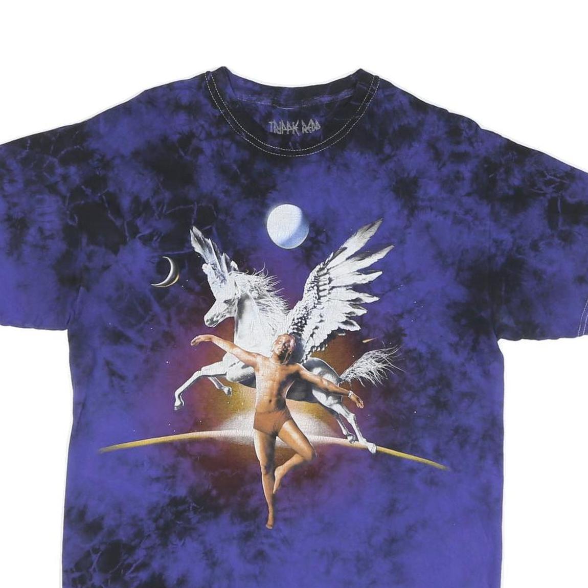 TRIPPK RAD Mens Blue & Black Graphic T-Shirt M Short Sleeve Crew Neck Unique