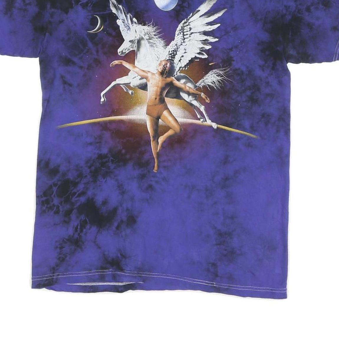 TRIPPK RAD Mens Blue & Black Graphic T-Shirt M Short Sleeve Crew Neck Unique