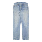 LEVI'S 501 Mens Jeans Blue Regular Straight Denim Light W34 L30 Classic Button