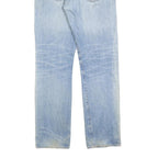 LEVI'S 501 Mens Jeans Blue Regular Straight Denim Light W34 L30 Classic Button