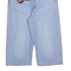 LEVI'S Womens Shorts Blue Cotton Blend Casual S W29 Vinyl Graphics