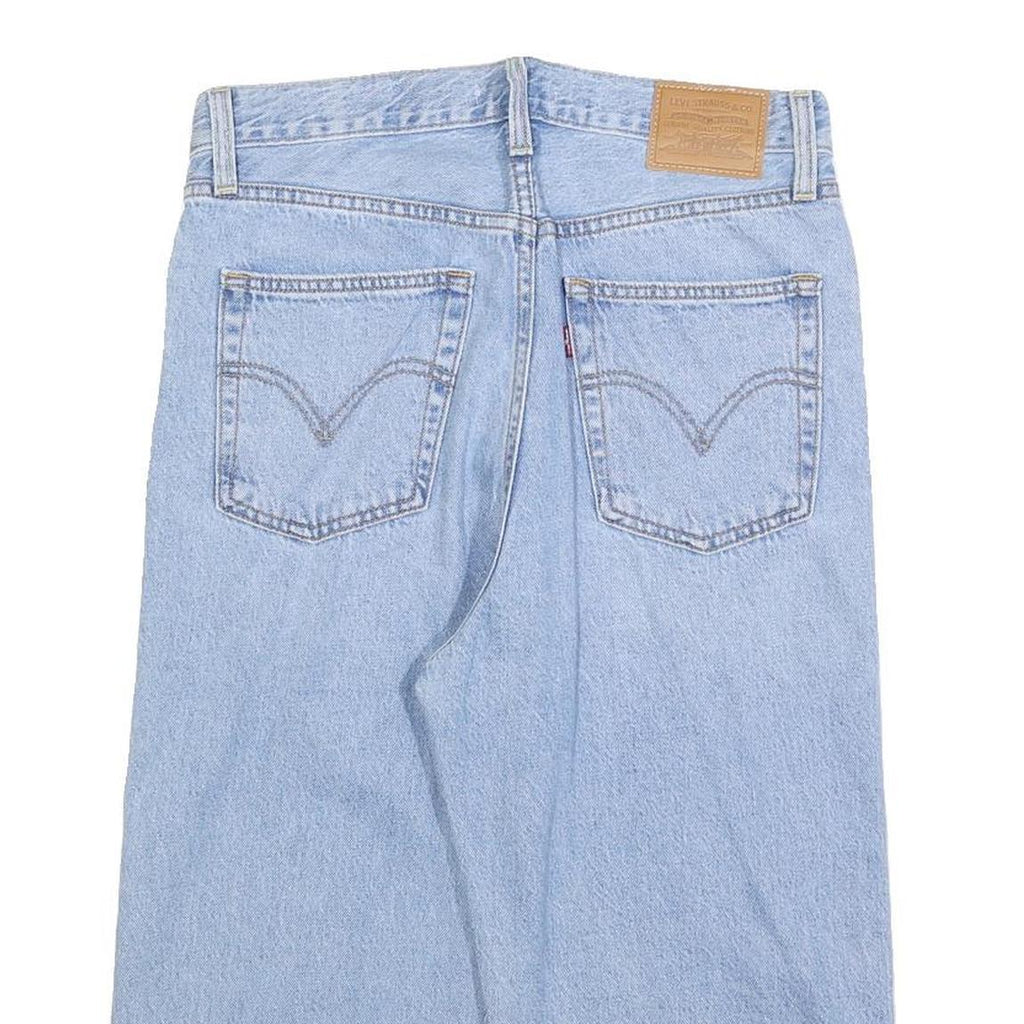 LEVI'S Womens Shorts Blue Cotton Blend Casual S W29 Vinyl Graphics