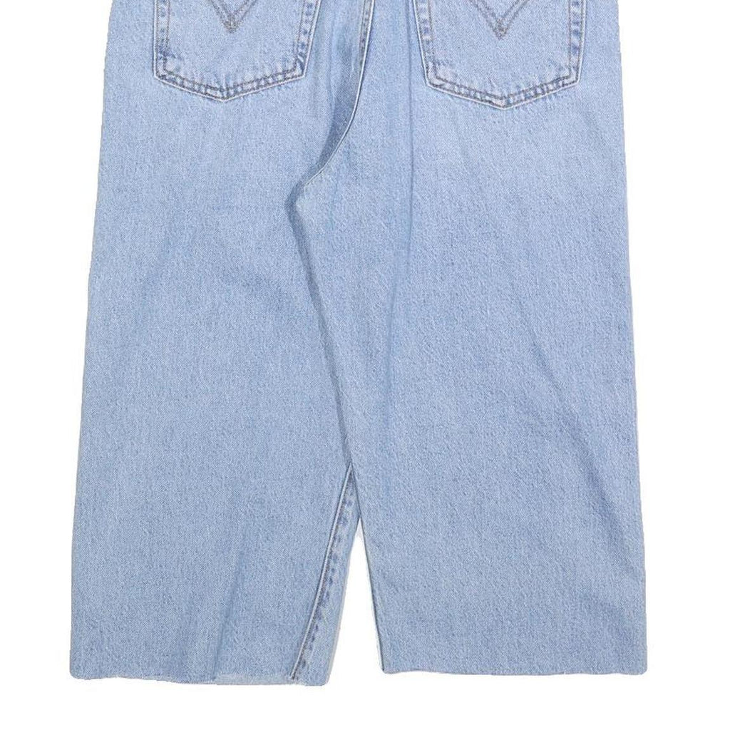 LEVI'S Womens Shorts Blue Cotton Blend Casual S W29 Vinyl Graphics