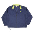 CHAMPION Mens Blue & Lime Lightweight Jacket L Polyester Blend Plain Zip