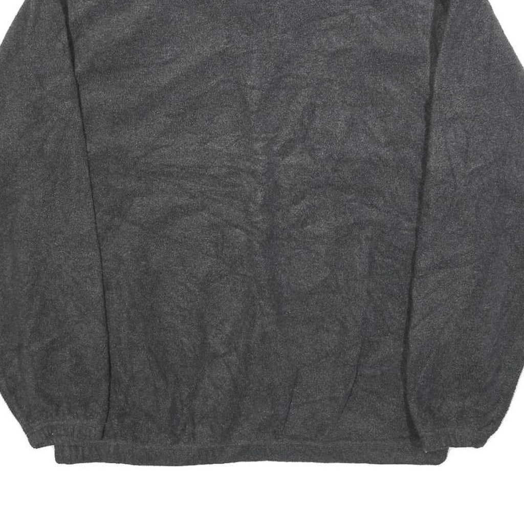 ULTRA CLUB Mens Grey W Softball Patterned Jumper 1/4 Zip Polyester Size M Casual