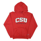 CHAMPION Mens Red CSU Stanislaus Pullover Hoodie M College Logo Sweatshirt