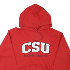 CHAMPION Mens Red CSU Stanislaus Pullover Hoodie M College Logo Sweatshirt