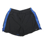 NIKE Womens Black & Blue Casual Shorts L W30 Lightweight Sportswear Activewear