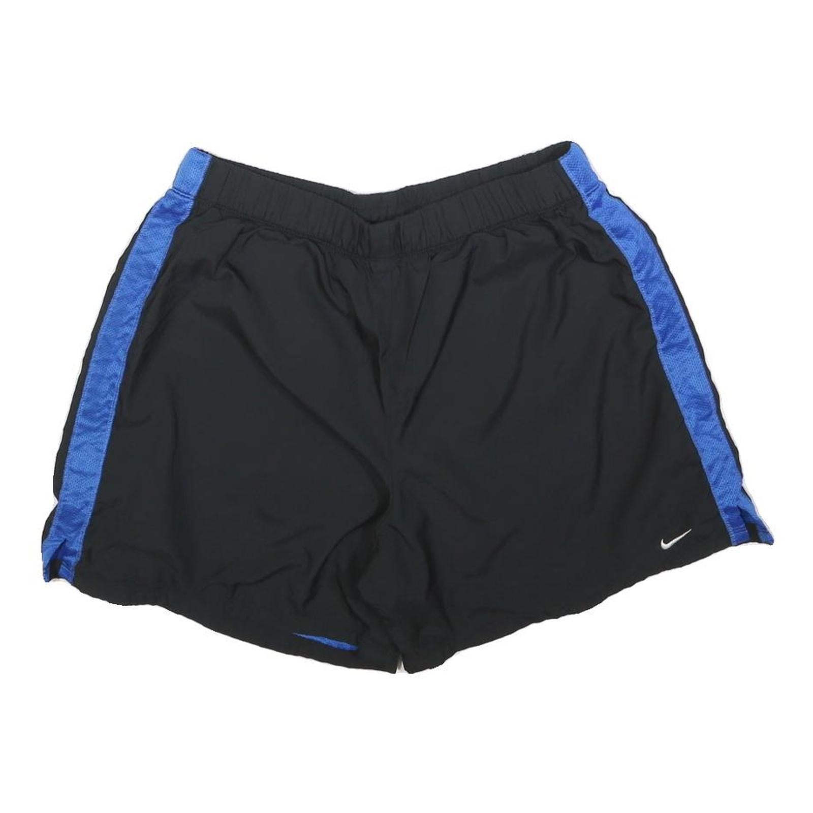 NIKE Womens Black & Blue Casual Shorts L W30 Lightweight Sportswear Activewear