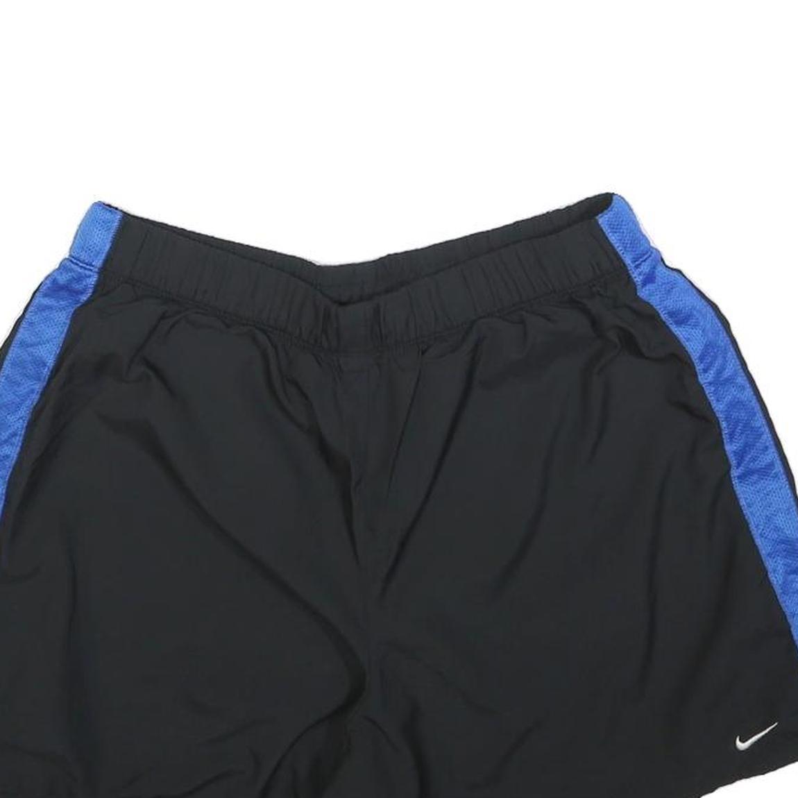 NIKE Womens Black & Blue Casual Shorts L W30 Lightweight Sportswear Activewear