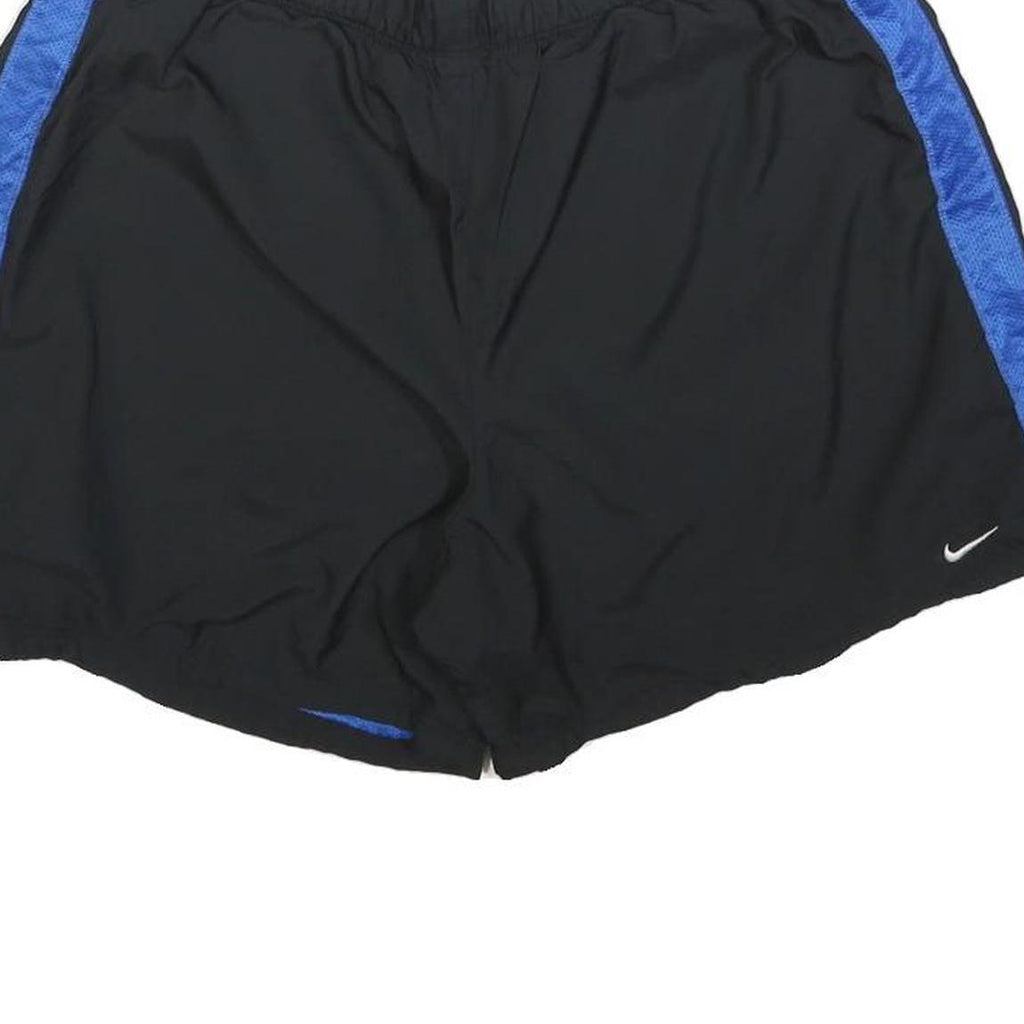 NIKE Womens Black & Blue Casual Shorts L W30 Lightweight Sportswear Activewear