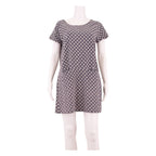 WHITE STUFF Womens Shift Dress Blue Spotted Short Sleeve Short UK 14