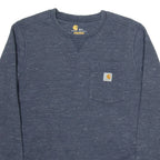 CARHARTT Mens Sweatshirt Blue S