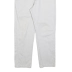 CARHARTT Mens White Regular Fit Straight Trousers W30 L27 Cotton Blend Zip
