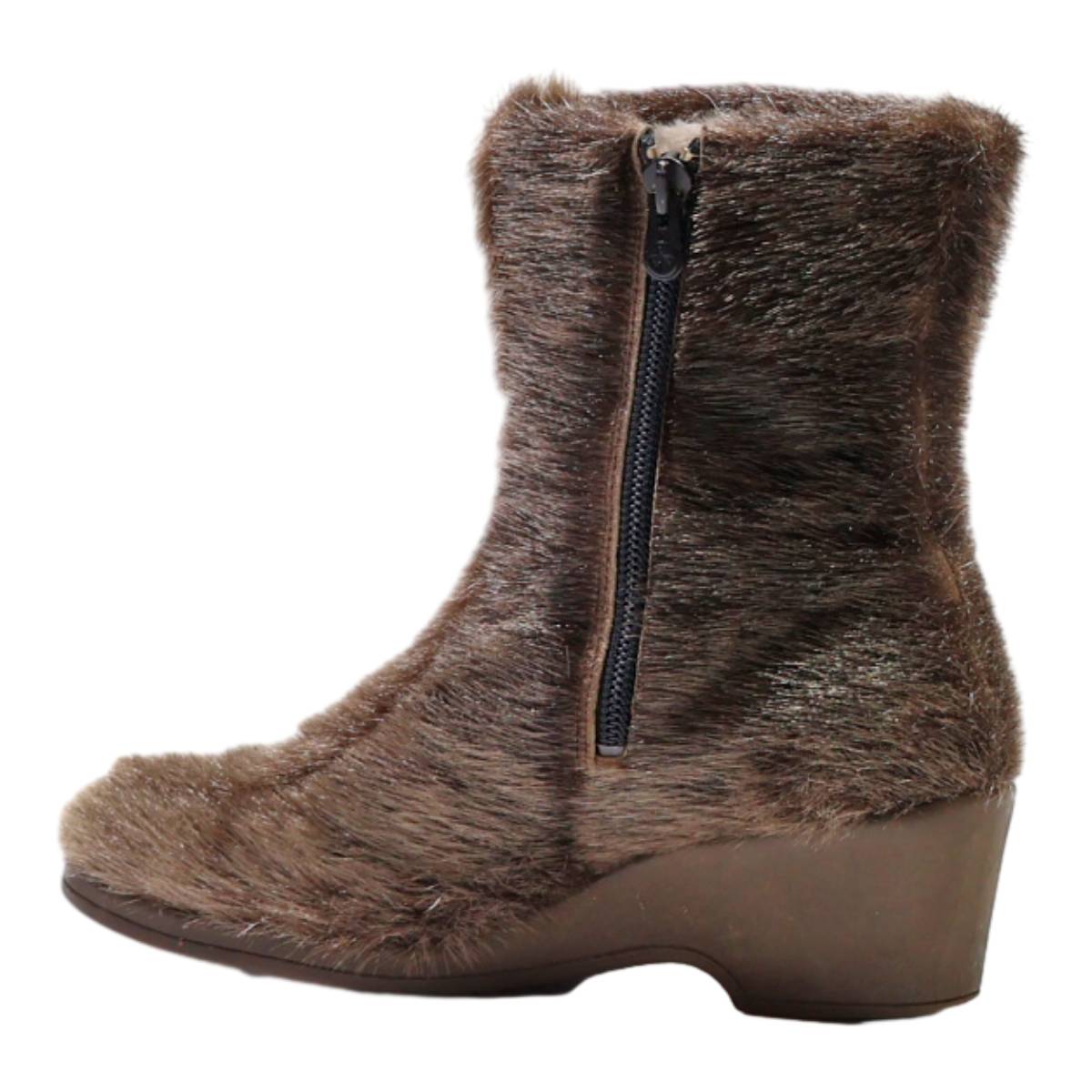 HUSH PUPPIES Ankle Boots Brown Synthetic Womens UK 5.5