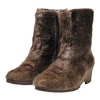 HUSH PUPPIES Ankle Boots Brown Synthetic Womens UK 5.5