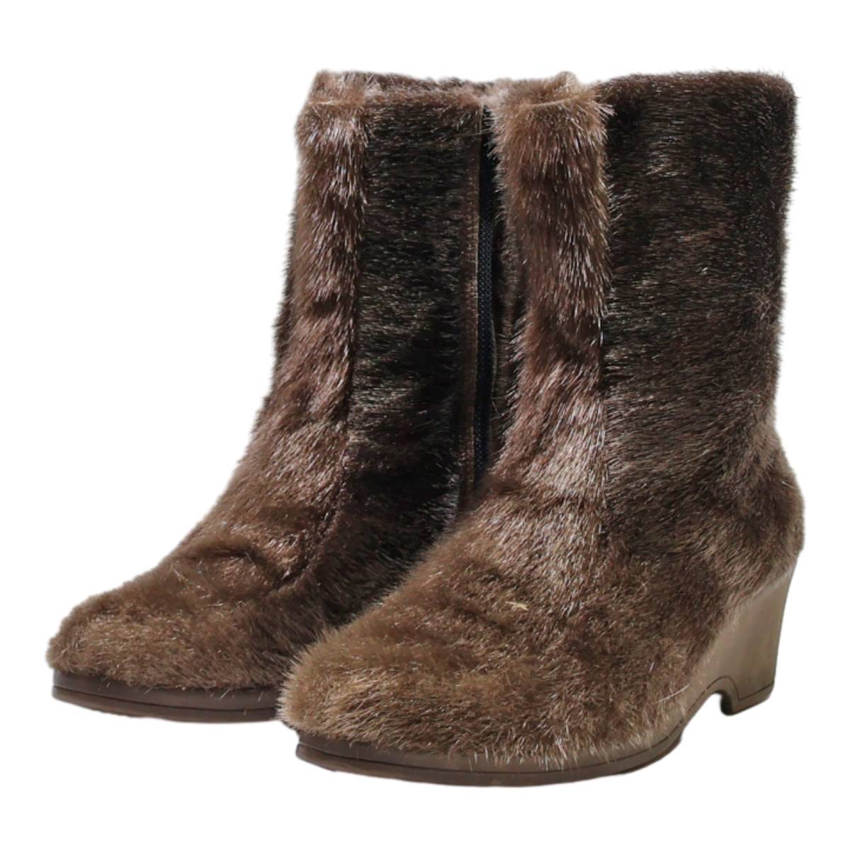 HUSH PUPPIES Ankle Boots Brown Synthetic Womens UK 5.5