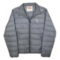LEVI'S Mens Grey Jacket L Polyester Blend Puffer Lightweight Zip Up Casual