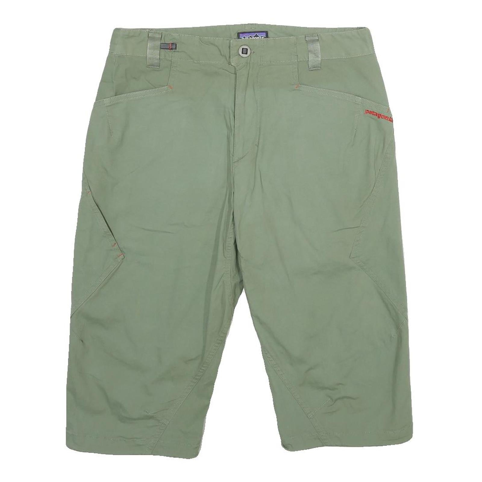 PATAGONIA Mens Shorts Green Casual M W32 Lightweight Cotton Blend
