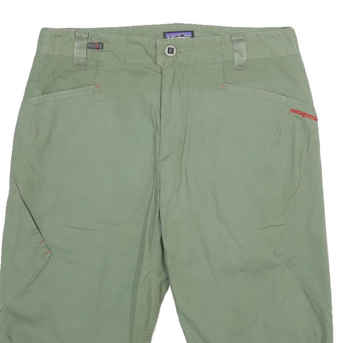 PATAGONIA Mens Shorts Green Casual M W32 Lightweight Cotton Blend