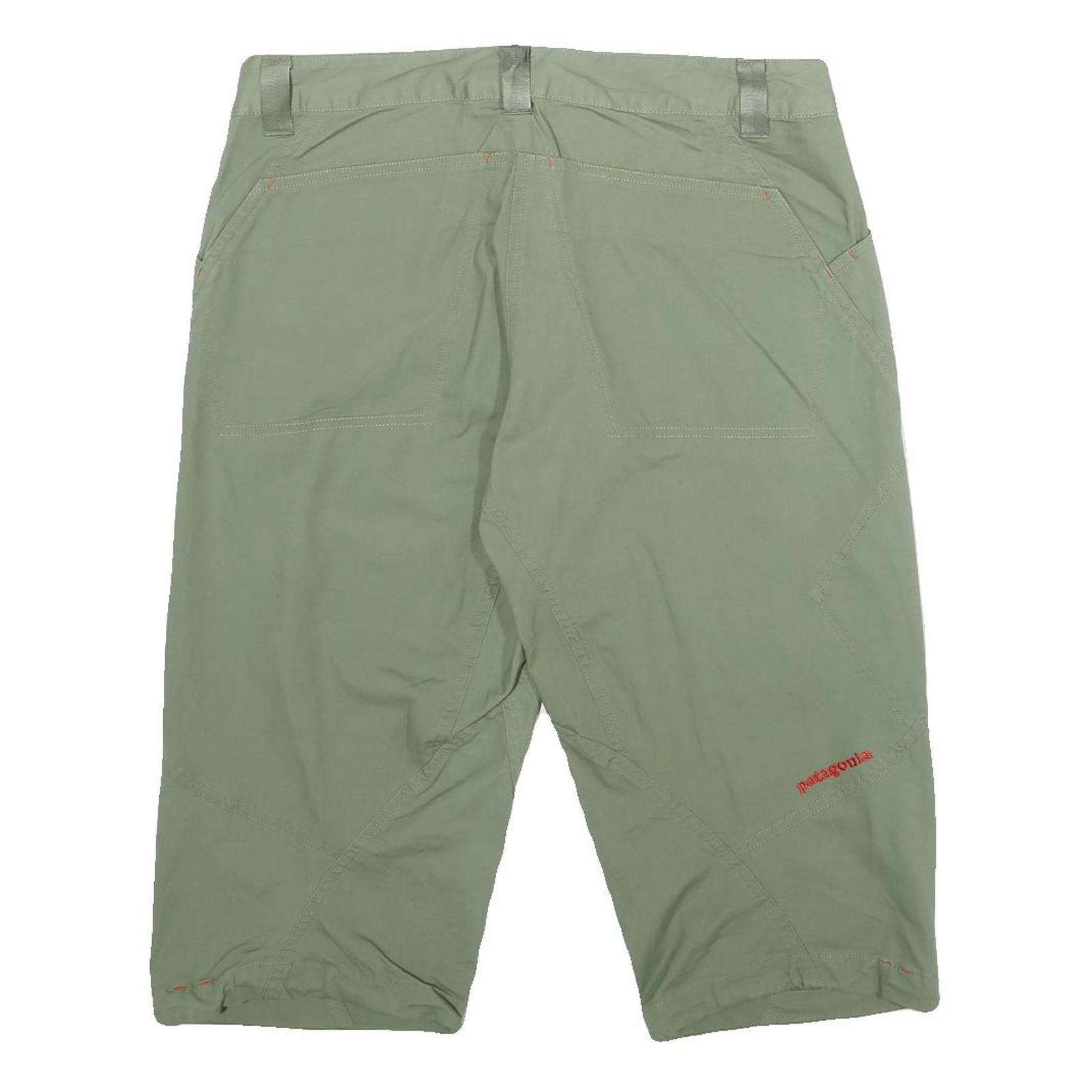 PATAGONIA Mens Shorts Green Casual M W32 Lightweight Cotton Blend