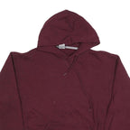 RUSSELL ATHLETIC Mens Maroon Pullover Hoodie L Classic Cotton Blend