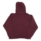 RUSSELL ATHLETIC Mens Maroon Pullover Hoodie L Classic Cotton Blend