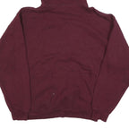 RUSSELL ATHLETIC Mens Maroon Pullover Hoodie L Classic Cotton Blend