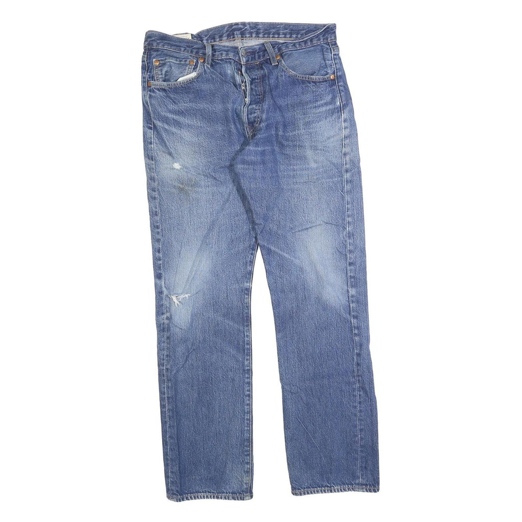 LEVI'S 501 BIG E Mens Jeans Blue Regular Straight Denim W33 L32 Vintage Classic