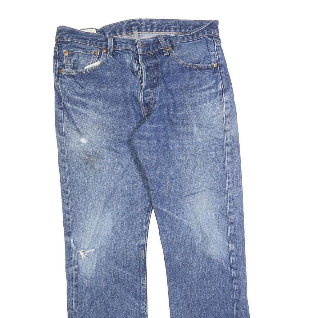 LEVI'S 501 BIG E Mens Jeans Blue Regular Straight Denim W33 L32 Vintage Classic