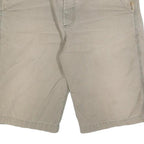 CARHARTT Mens Shorts Beige Casual Cotton Blend L W36 Workwear Style Relaxed Fit