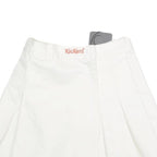 KICKERS Womens White Cotton Pleated Mini Skirt XS Lightweight Casual Summer