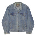 LEVI'S Mens Blue Denim Button Jacket L Cotton Classic Vintage Workwear Jacket