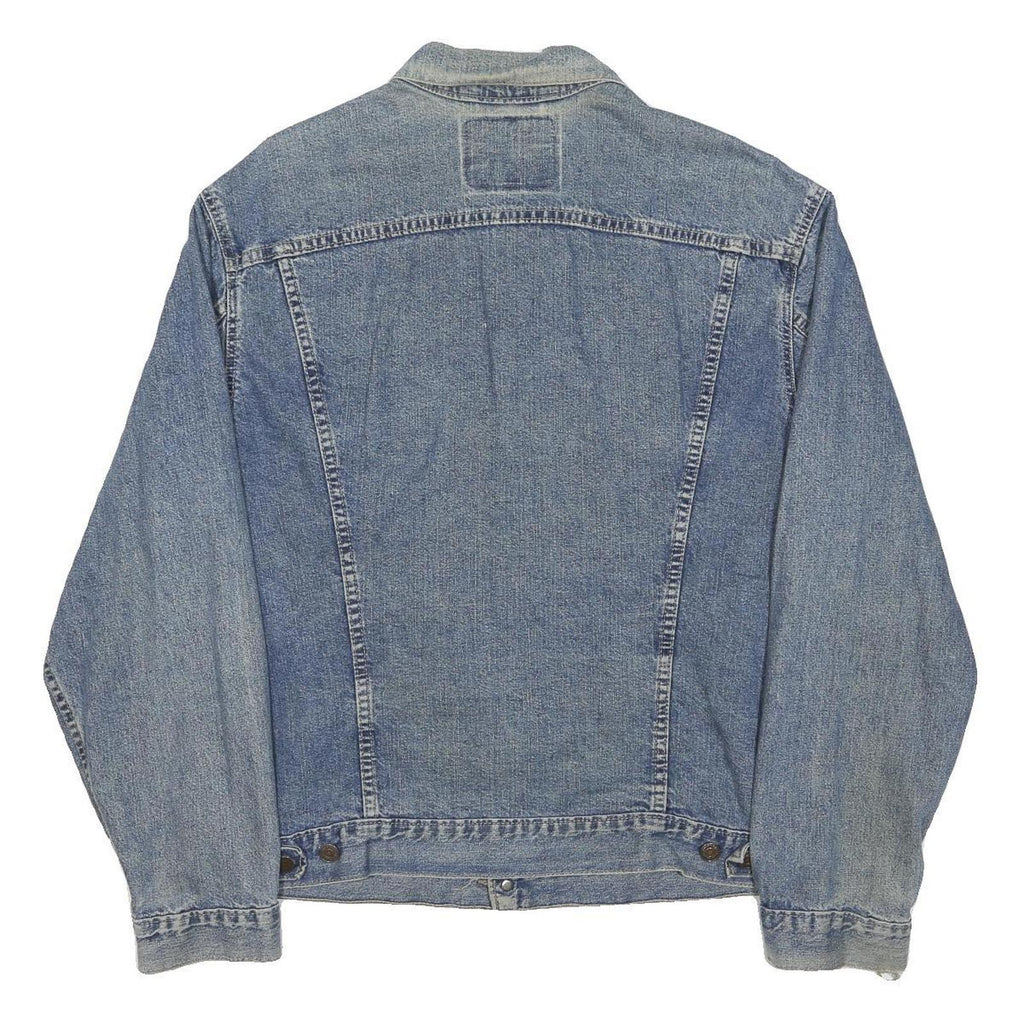 LEVI'S Mens Blue Denim Button Jacket L Cotton Classic Vintage Workwear Jacket