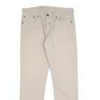 LEVI'S Mens Cotton Blend Beige Slim Straight Trousers W32 L30 Casual Zip Closure