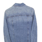 H&M Mens Blue Denim Jacket XS Cotton Plain Button Closure Classic Fit