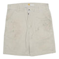 CARHARTT Mens Shorts Beige Relaxed Fit XL W34 Cotton Blend Workwear