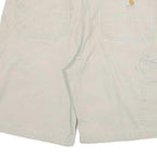 CARHARTT Mens Shorts Beige Relaxed Fit XL W34 Cotton Blend Workwear