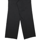 DICKIES Mens Cotton Blend Black Regular Straight Trousers W30 L28 Workwear Zip