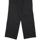 DICKIES Mens Cotton Blend Black Regular Straight Trousers W30 L28 Workwear Zip