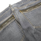 DKNY Womens Regular Fit Grey Denim Jeans W29 L31 Zip Pockets