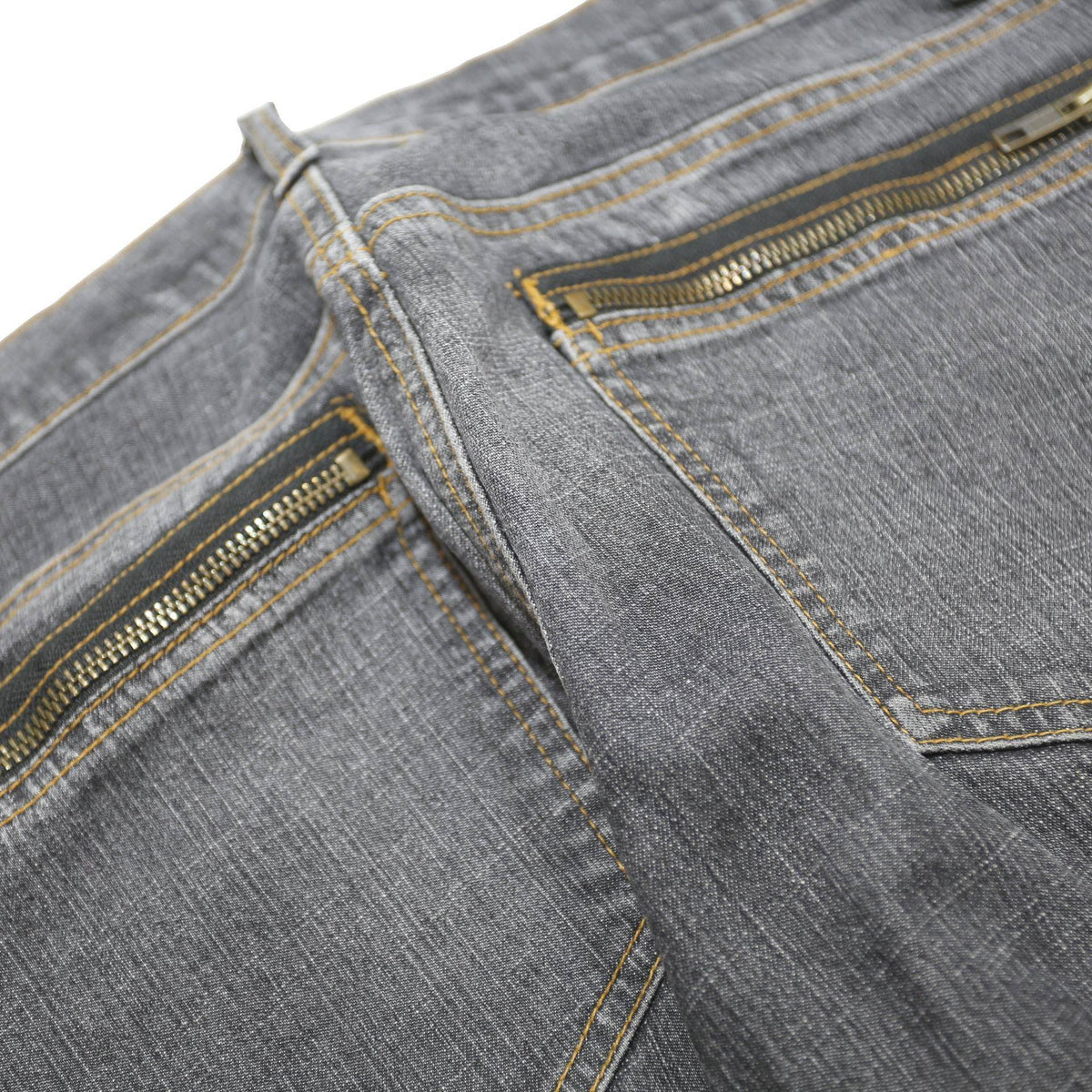 DKNY Womens Regular Fit Grey Denim Jeans W29 L31 Zip Pockets
