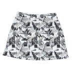 ASOS Womens Black & White A-Line Short Polyester Print Skirt UK 12 Style