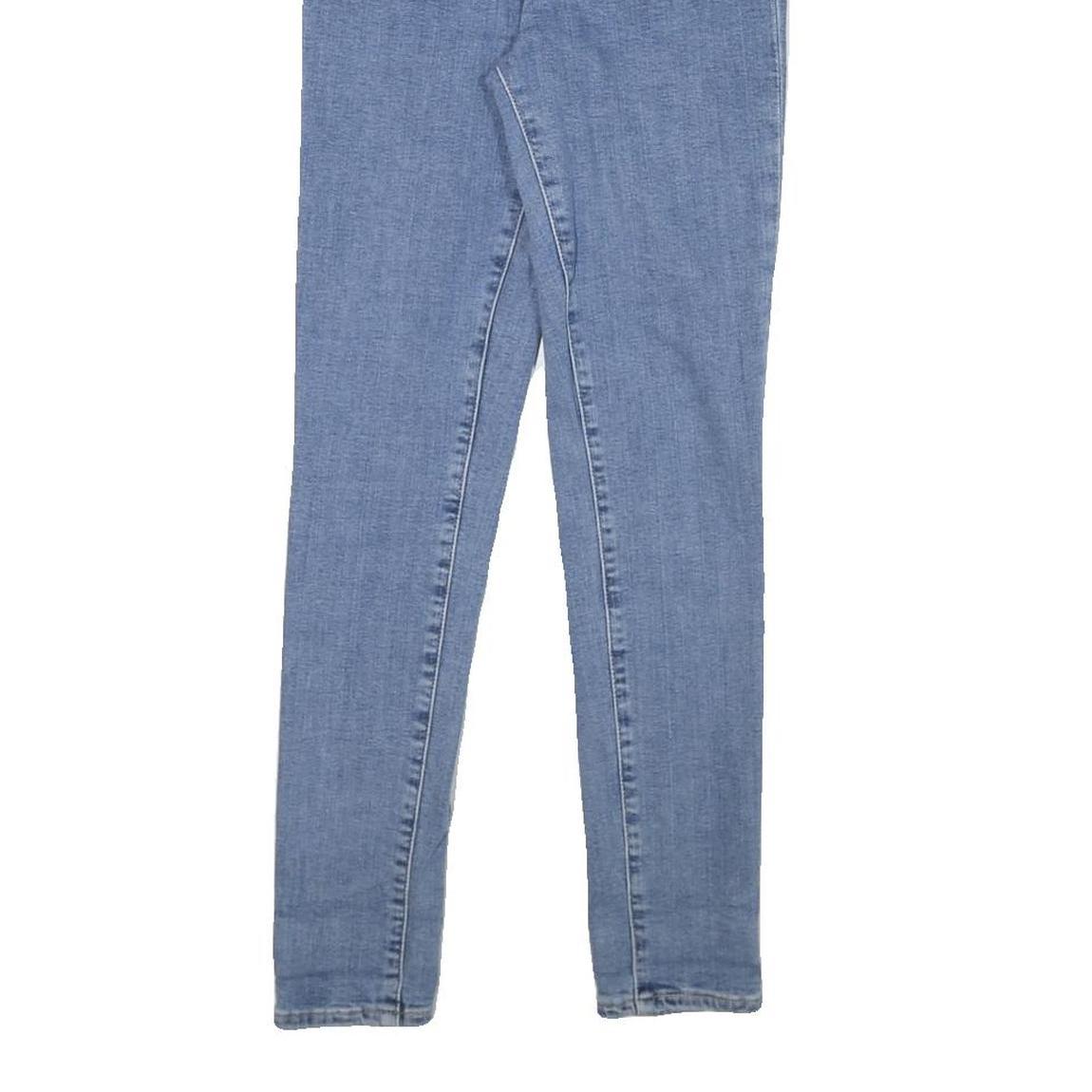 LEVI'S 721 Womens Slim Blue Denim Light W24 L26 Skinny Jeans Zip Closure