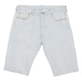 LEVI'S Mens Denim White Cotton Blend Casual Shorts M W34 Classic Fit