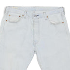 LEVI'S Mens Denim White Cotton Blend Casual Shorts M W34 Classic Fit